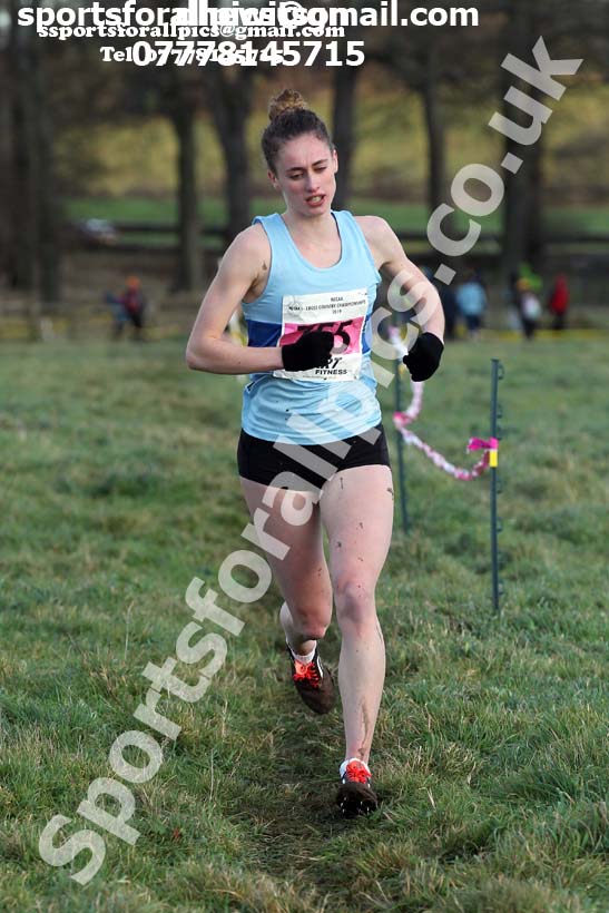 Senior womens cross country, 2019 North Eastern Cross Country Champs., Alnwick, Northumberland.  Photo: David T. Hewitson/Sports for All Pics